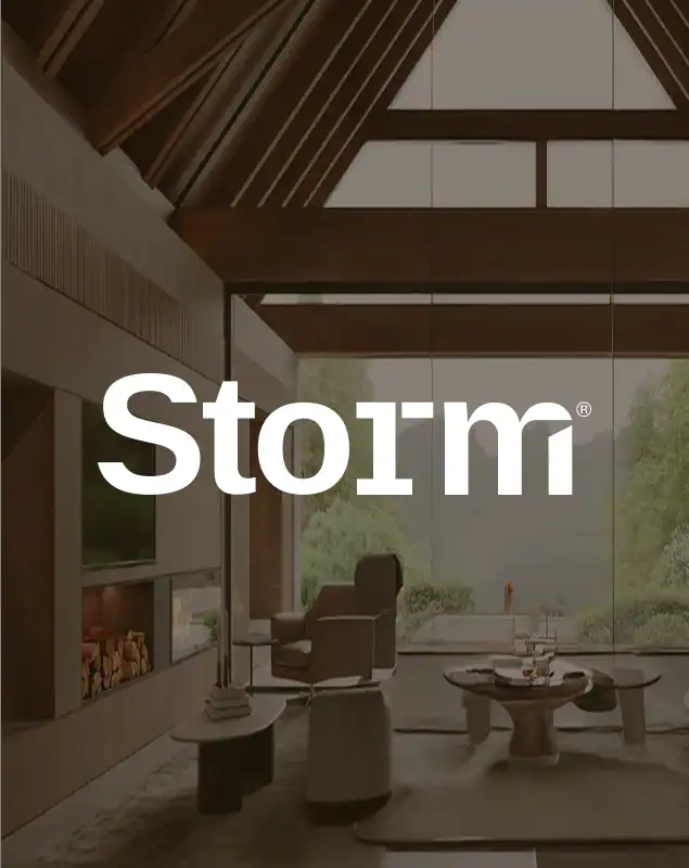 Storm brand identity and voice work